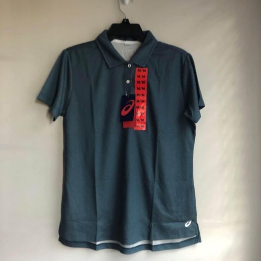 ASICS Golf Polo, Blue & White